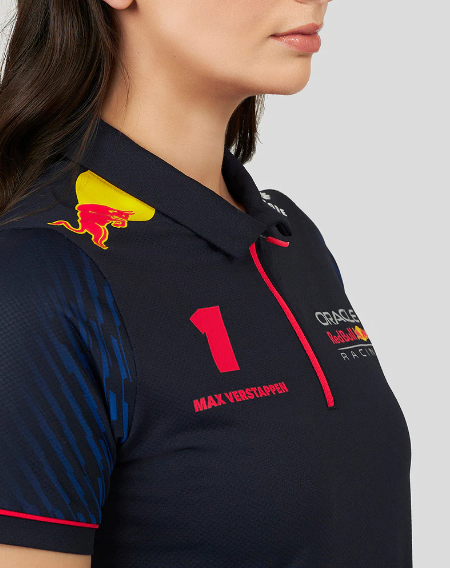 Red Bull Racing Womens 2023 Replica SS Polo Driver Shirt Night Sky