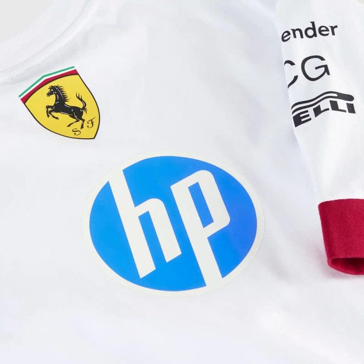 Scuderia Ferrari – 2025 Miami GP Team  T-Shirt (White)