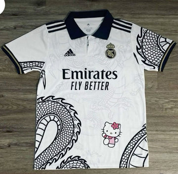 Real Madrid White Kitty Jersey