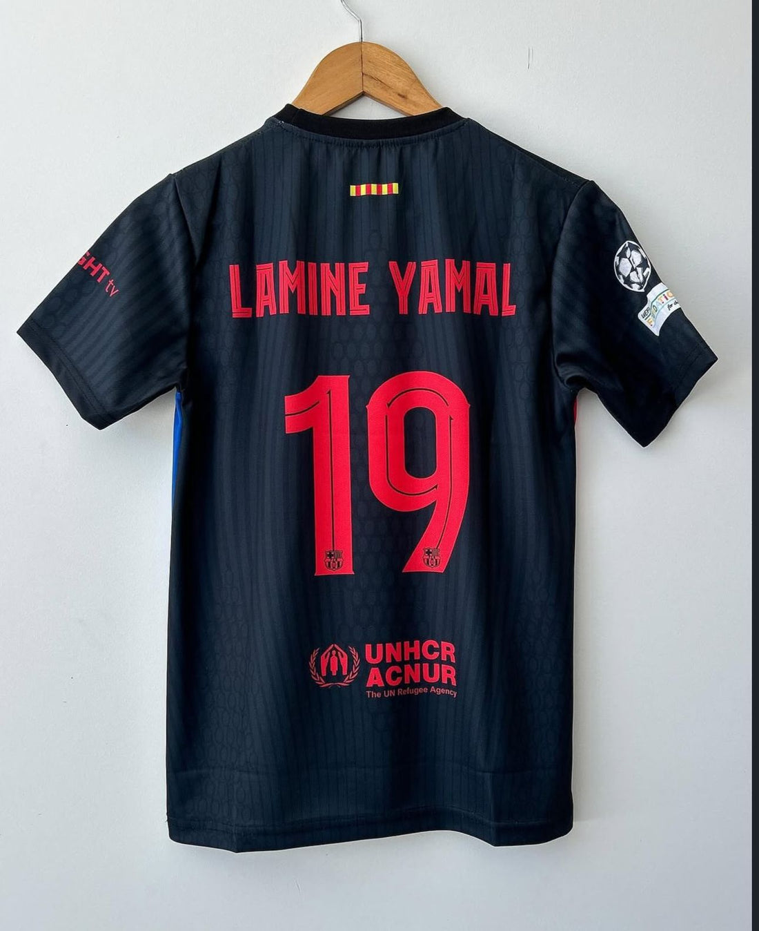 Black FC Barcelona Lliga 24-25 Lamine Jersey