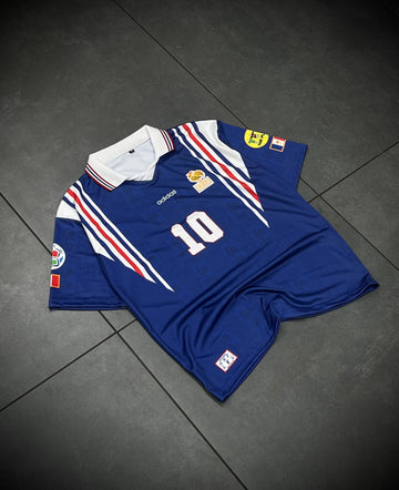 Adidas France 1997-97 Zinedine Zidane Home Jersey